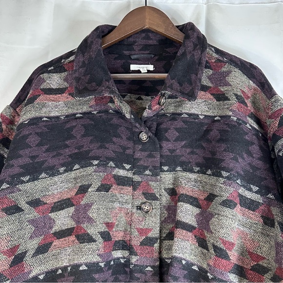 MAURICES Women’s Size 3X Jacket Shacket Style Western Aztec Print Boho Unlined - Picture 4 of 11